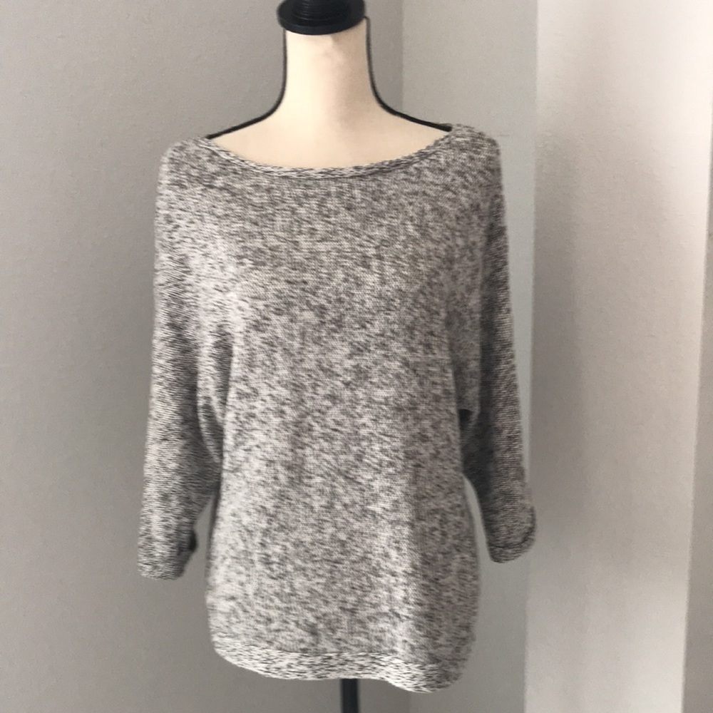 ❤️3X20 H&M Women 3/4 Sleeve Pullover Tweed Sweater | S